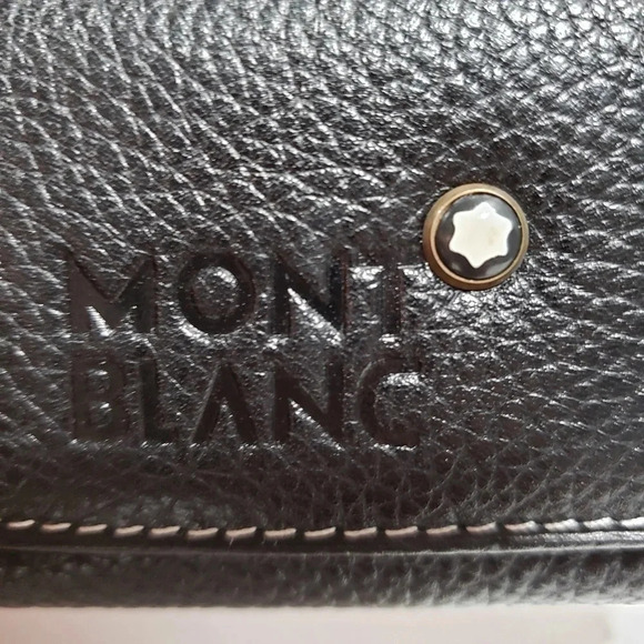 Montblanc Black Leather Mens  Mini Wallet - Picture 3 of 12